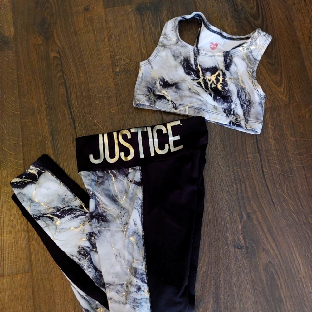 Justice activewear CX - J leggings & crop top